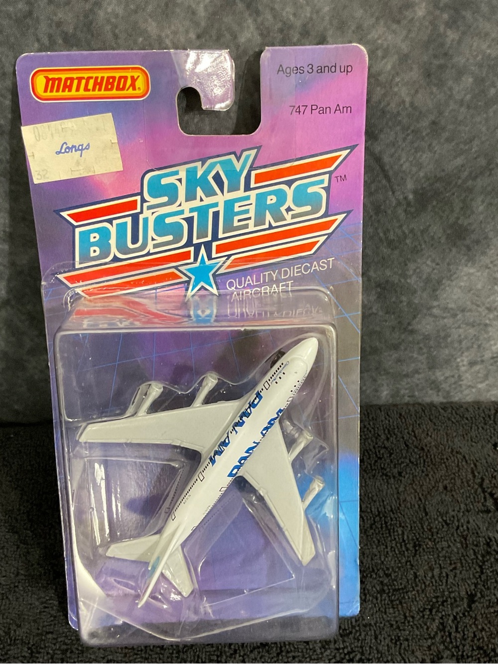 NEW & SEALED Vintage 1988 Matchbox Sky Busters 747 Pan Am SB17 Diecast Airplane